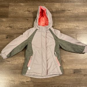 Kids Jacket Pink and Gray Size XS 5/6
